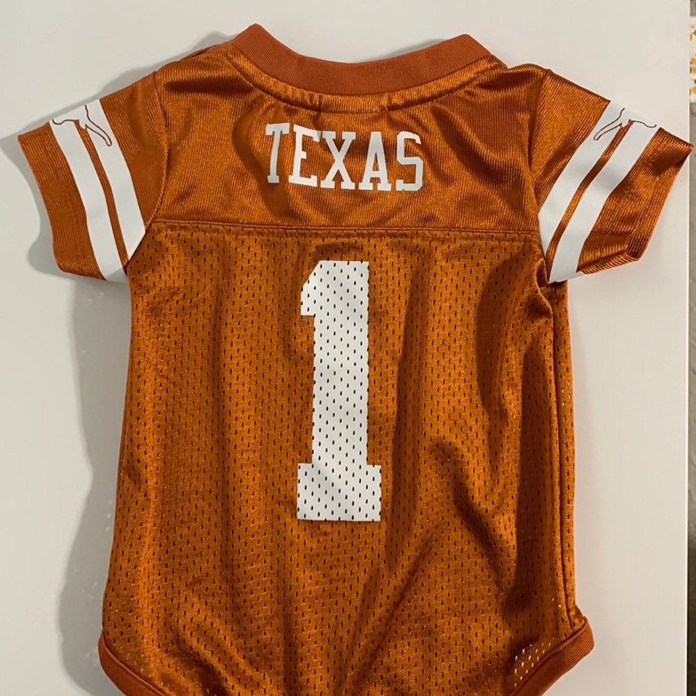 University of Texas Longhorn Jersey baby onesie 9M